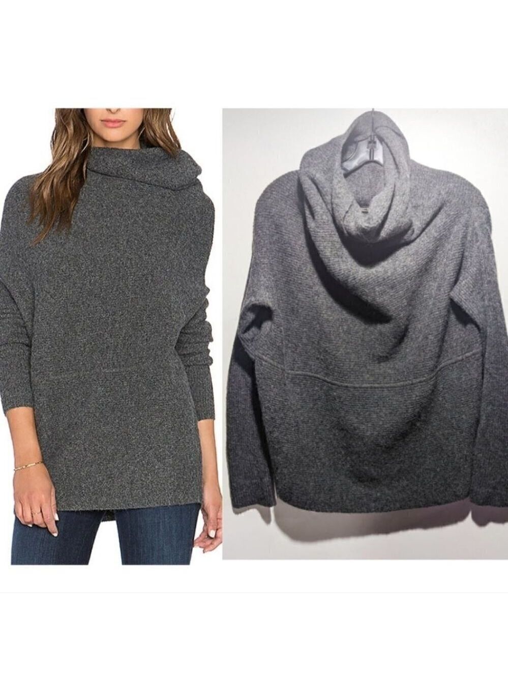 J Brand | Lindley Wool Sweater in Medium Heather Grey